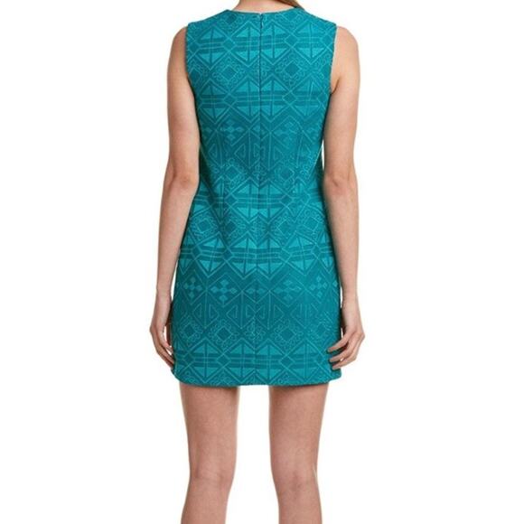 Cynthia Steffe Jade Sleevless Tiled Mesh Shift Dress Size 2 - Picture 2 of 12